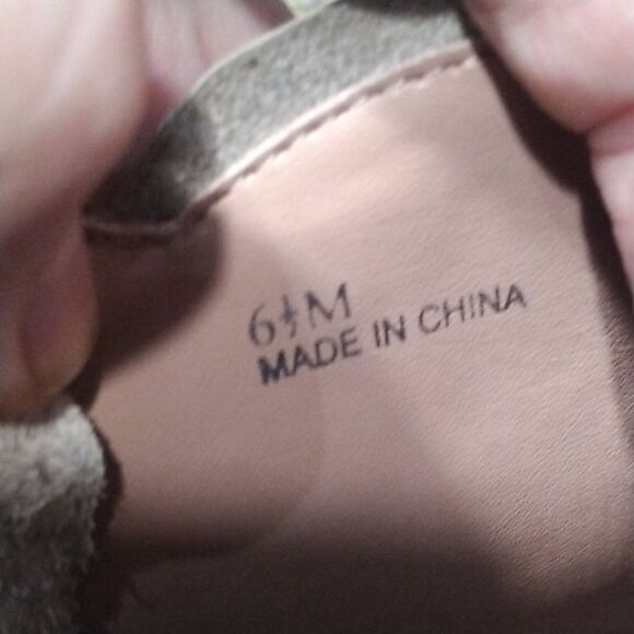 Linea Paolo Freshton High Top Leather Wedge Sneaker Ankle Bootie Gray Size 6.5 M - Picture 12 of 12